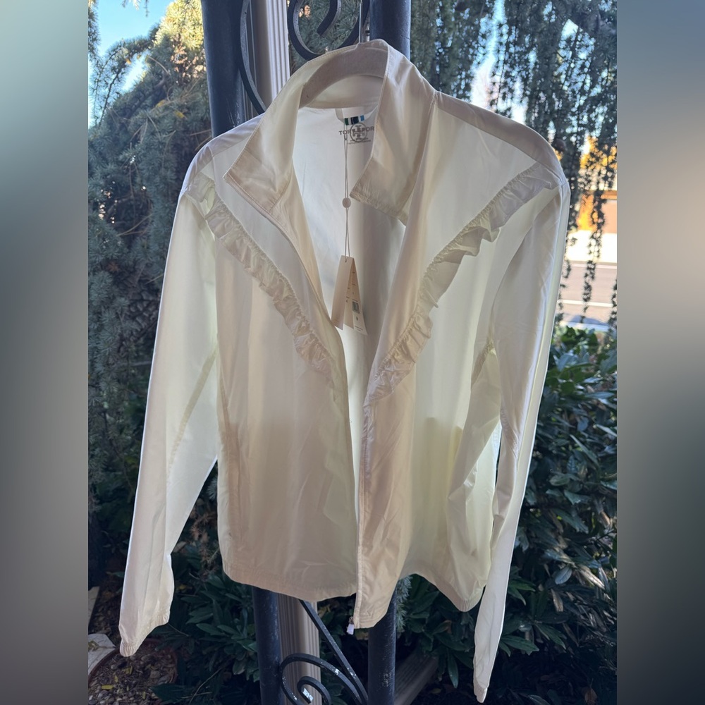 Tory Burch Ruffle Windbreaker NWT